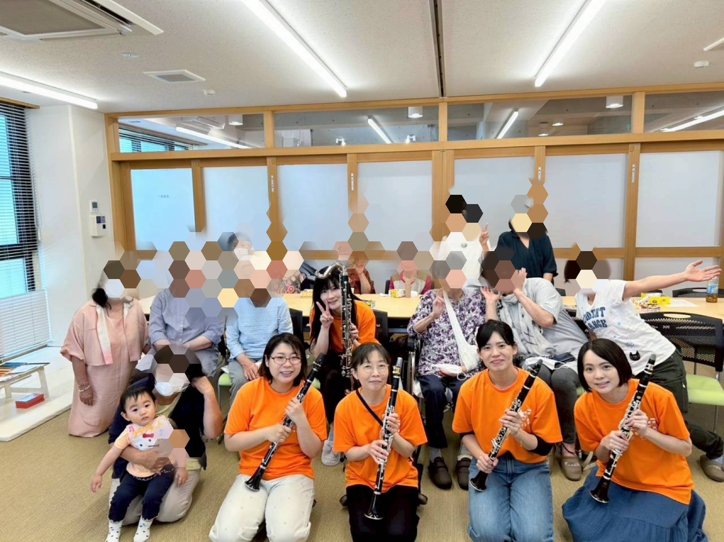 ママブラスおひさまハーモニー半田市岩滑公民館プラチナカフェ笑み